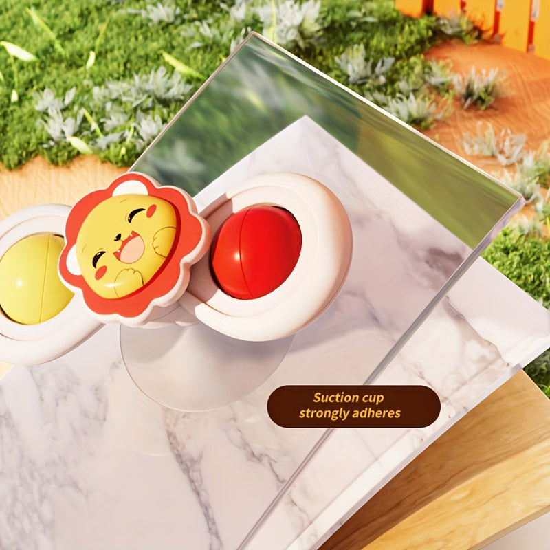 3 ta bolalar uchun aylanadigan o'yinchoqlar to'plami, boshlang'ich ta'lim uchun, plastmassa, ko'p rangli