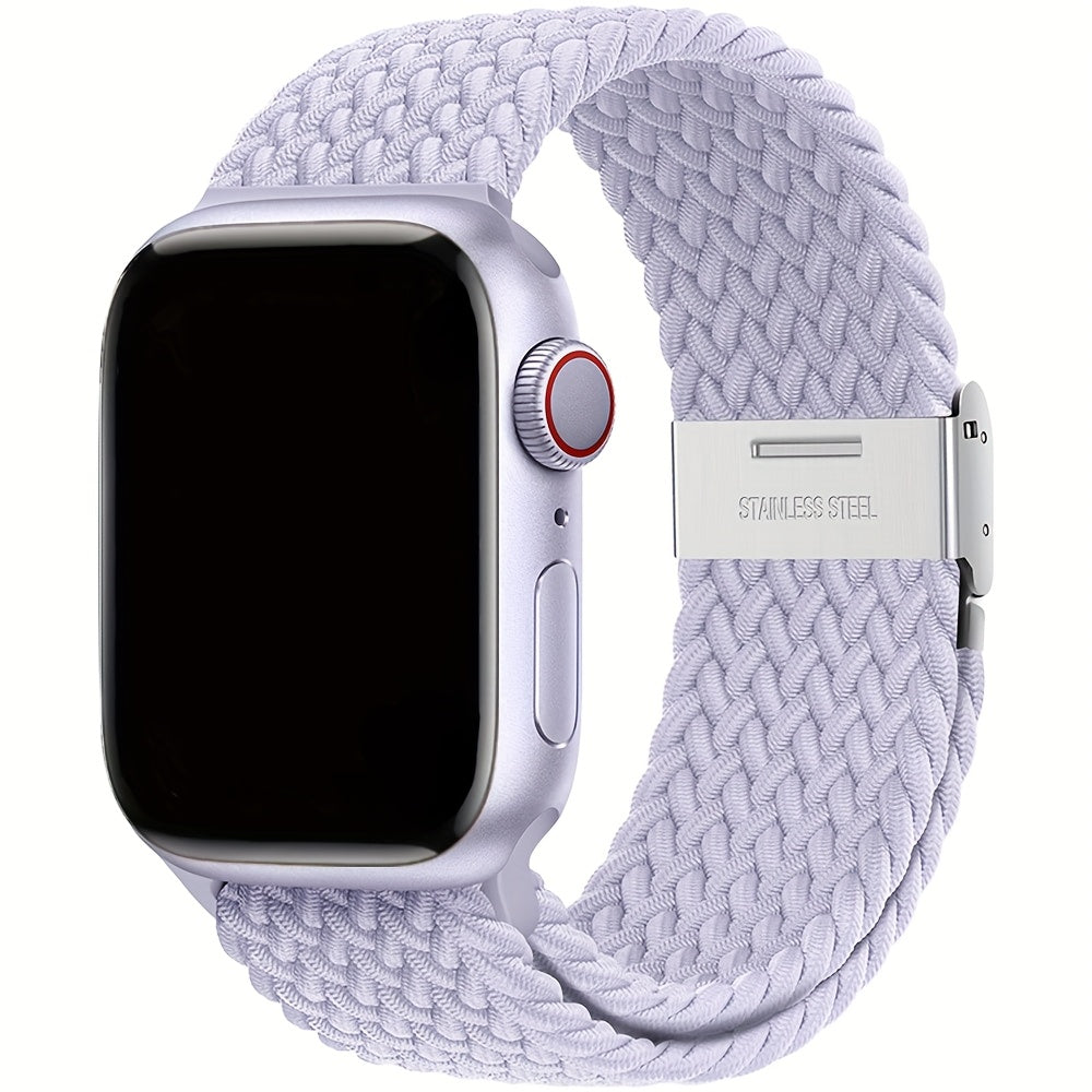 Moslashuvchan Naylon bilan to‘qilgan Solo Loop soat bandi, Apple Watch Series 1-9 Ultra 2 42mm 44mm 45mm 49mm uchun suv o'tkazmaydigan