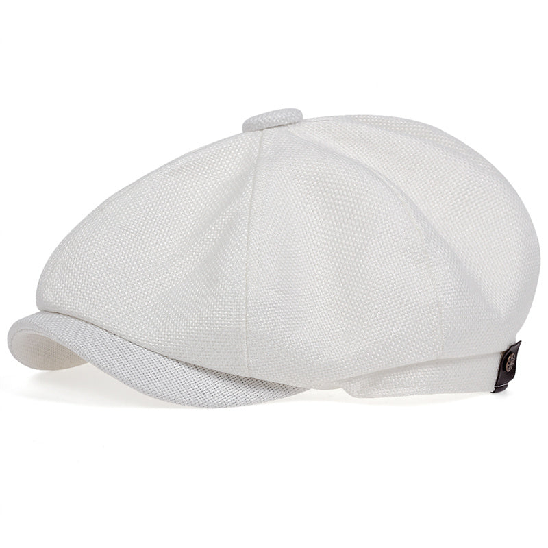 Polyester Newsboy Cap for Men and Women Classic Mature Style Unisex Hat