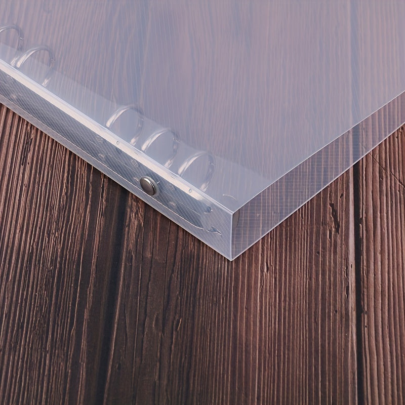 Transparent Twill PP Binder Shell A6 A5 B5 with 5 or 6 Holes