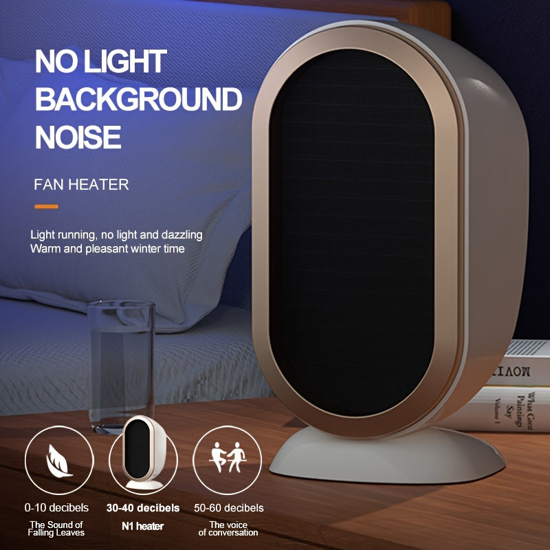 Portable 1200W PTC Ceramic Fan Heater with Thermostat for Home Office Bedroom