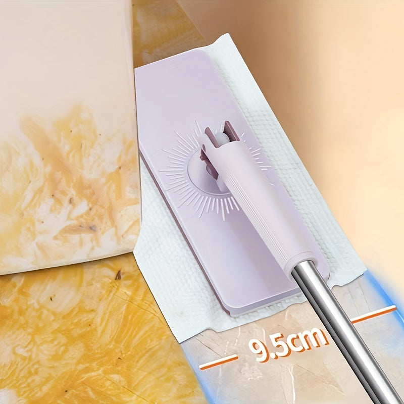 Hands-Free Automatic Flat Mop with Extendable Handle, Wet and Dry Use