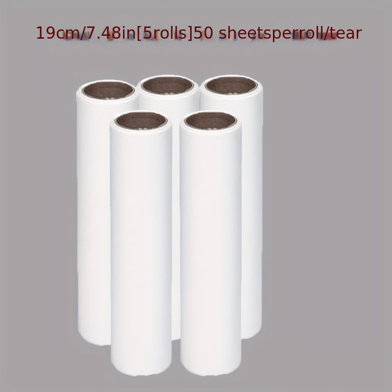 Portable Lint Remover with Sticky Sheets and Reusable Refills for Clothes Furniture and Car Cleaning