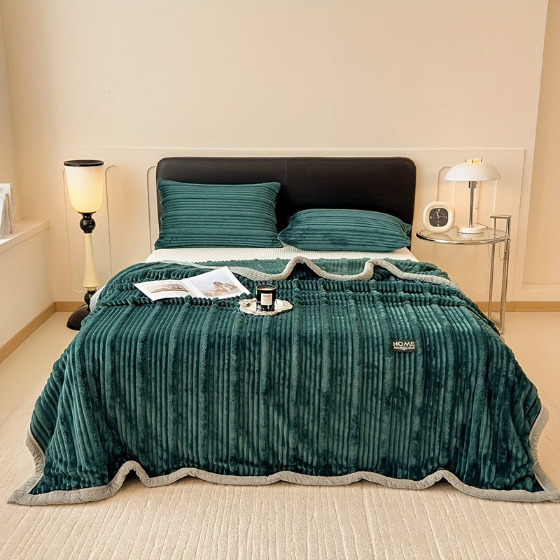 Faux Fur Throw Blanket Soft Warm Cozy for Couch Bed Travel All-Season Gift