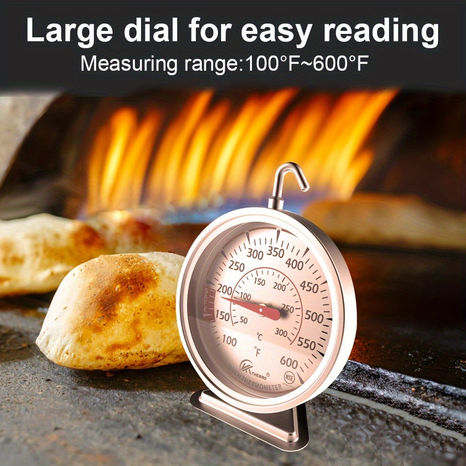 Precision Oven Thermometer 6.99cm Stainless Steel Dial 100-600°F/50-300°C