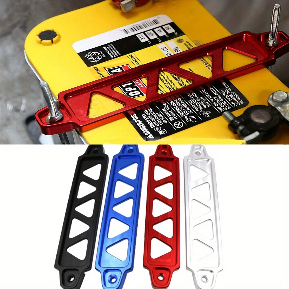 Universal Aluminum Alloy Car Battery Strap Bracket 19cm Triangle Fixing