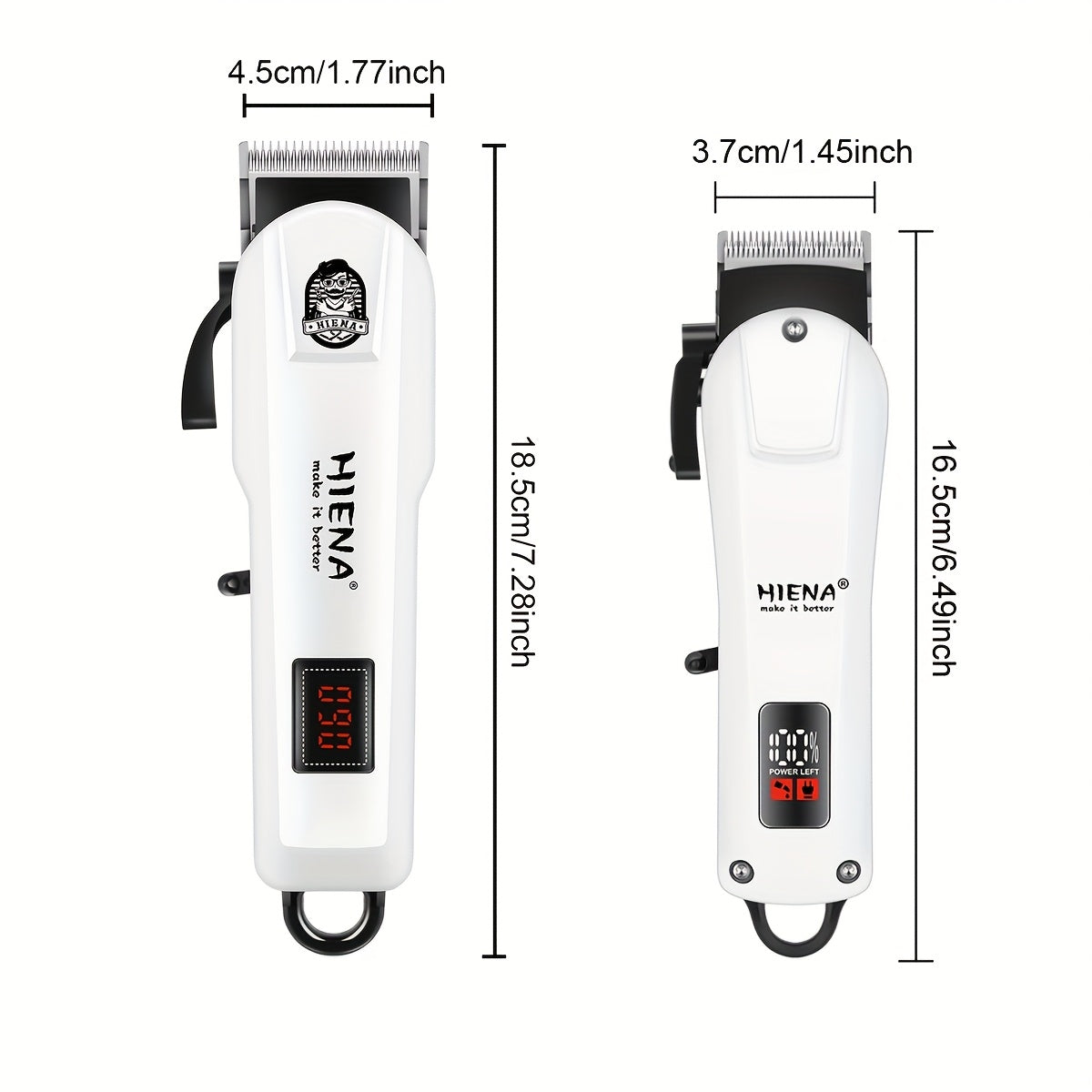 Set de cortapelos eléctrico con diseño inalámbrico recargable por USB, pantalla LCD y bolsa de almacenamiento
