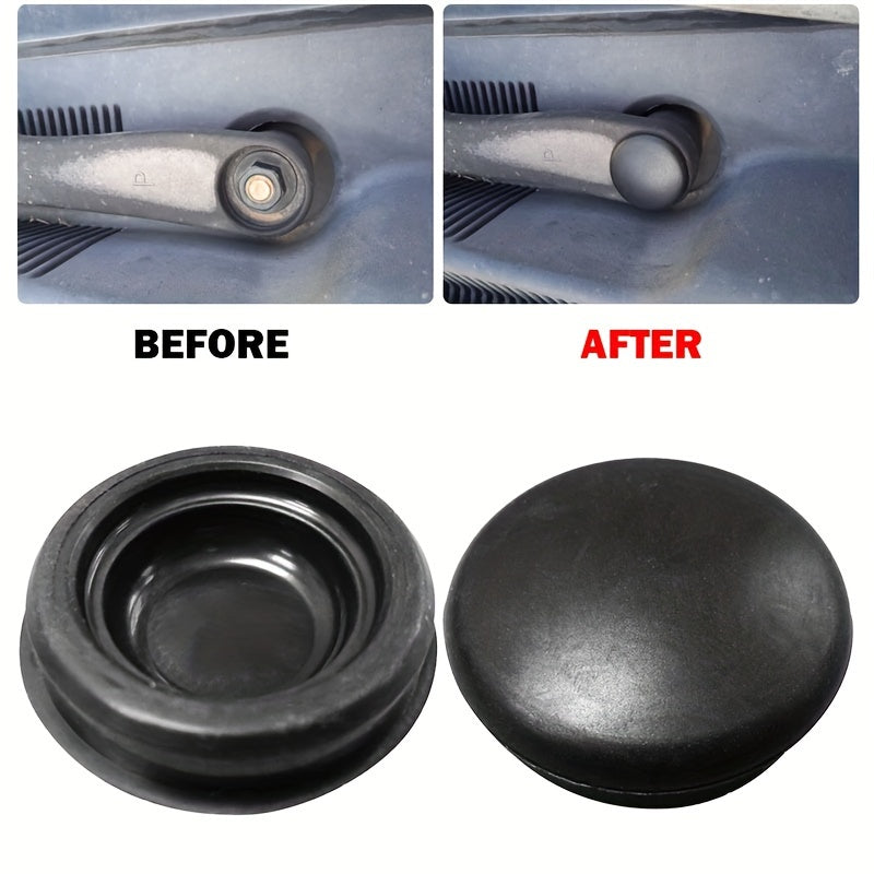 2X Cubierta de tuerca de brazo de lavado de limpiaparabrisas delantero para coche Kia Hyundai piezas pequeñas