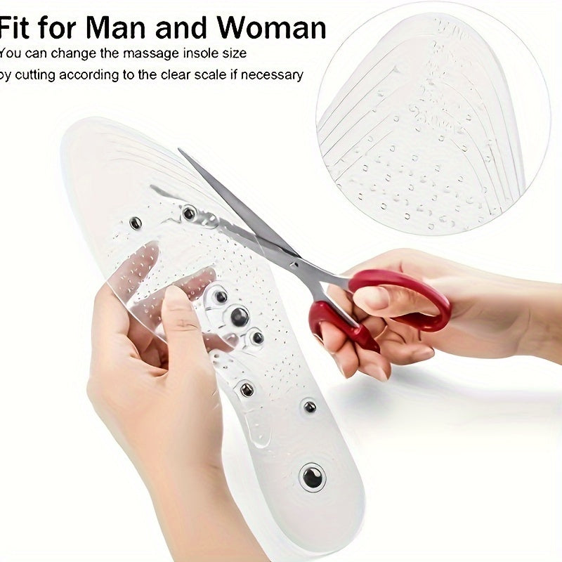 Magnetic Massage Insoles for Men and Women, Comfortable, Travel Use