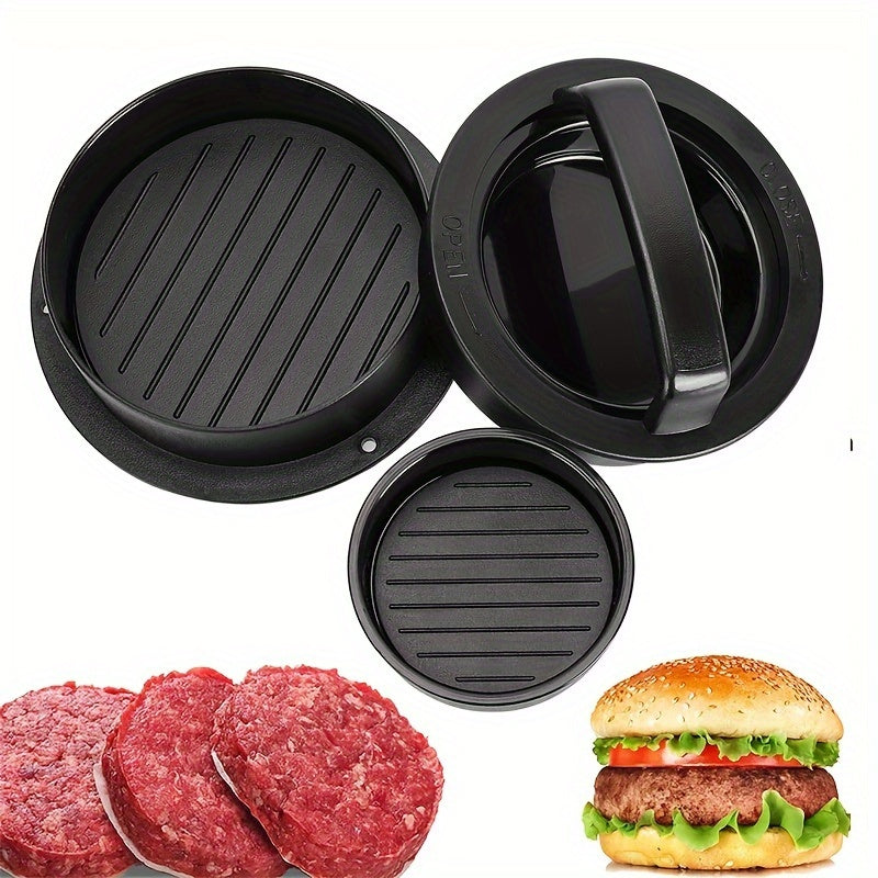 Non-Stick Plastic Burger Press Patty Maker Mold for Meat Cheese and Veggies