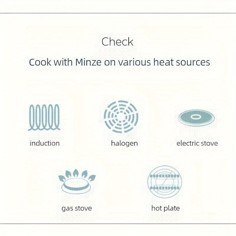 13.7 Qt Stainless Steel Soup Pot Mint Green Induction Compatible Dual Handles