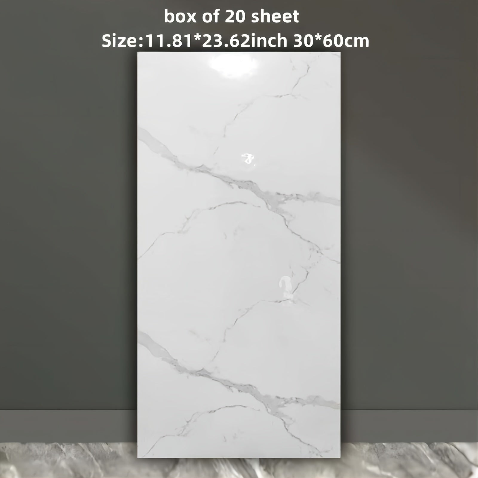 Self-Adhesive Foam Marble Wall Tiles 10pcs 20pcs Waterproof Puzzle Pattern for Living Room Kitchen Bathroom