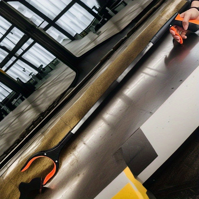 Uzoq tutqichli elektr chiqindi qisqichi - mustahkam alyuminiy konstruktsiya, yotoqxonalarda, oshxonalarda, yashash xonalarida va ochiq joylarda oson tozalash uchun kengaytirilgan erishish bilan avtomatik chiqindi yig'uvchi, zaruriy uy tozalash asbobi