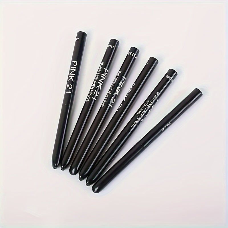 Lápiz de delineador de ojos impermeable para mujer, pack de 5, a prueba de manchas y de larga duración

Source:
Women Waterproof Black Eyeliner Pencil 5-Pack Smudge-Proof Long-Lasting