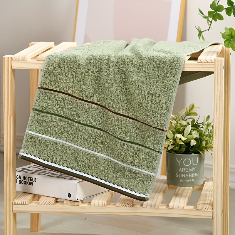 3-Piece Polyester Towel Set Woven Soft Absorbent Quick-Dry Bathroom Kitchen