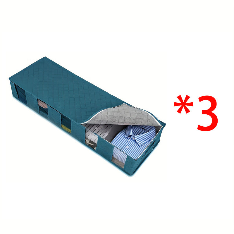 Under-Bed Storage Box Non-Woven Material Dust-Proof Partition Organizer