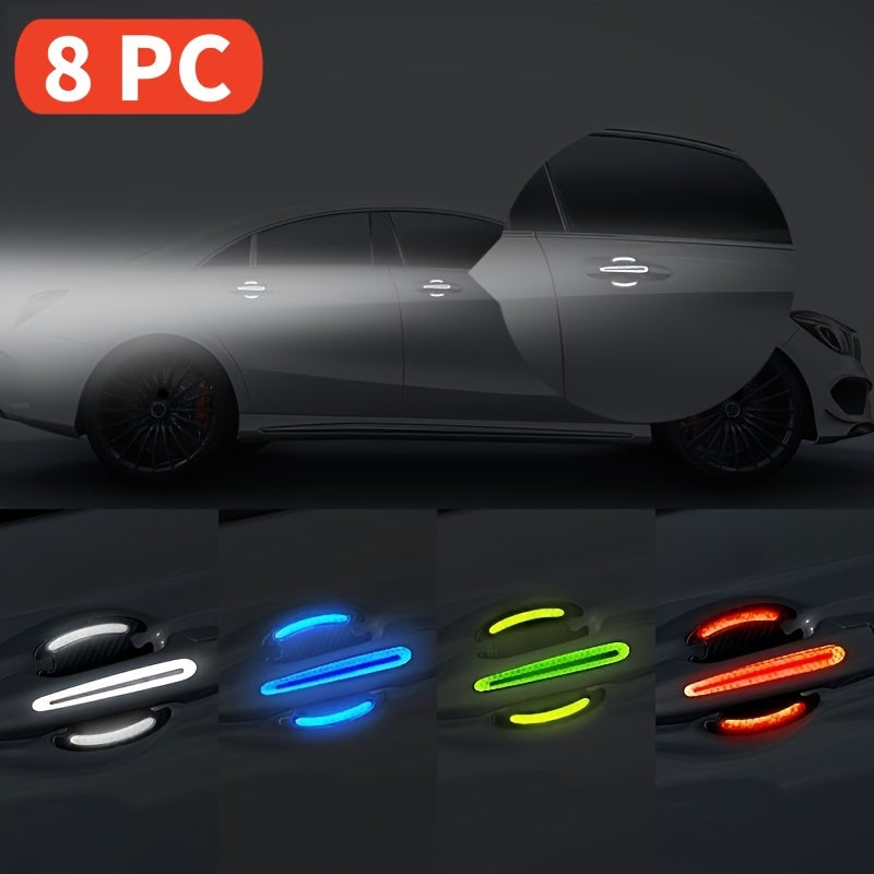 Protector de muñecas para coche, pegatina reflectante, protector de arañazos para pintura de coche