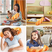 3D Simulation Bread Plush Toy for Kids Food-Shaped Hilarious Pillow Washable Polyester Gift