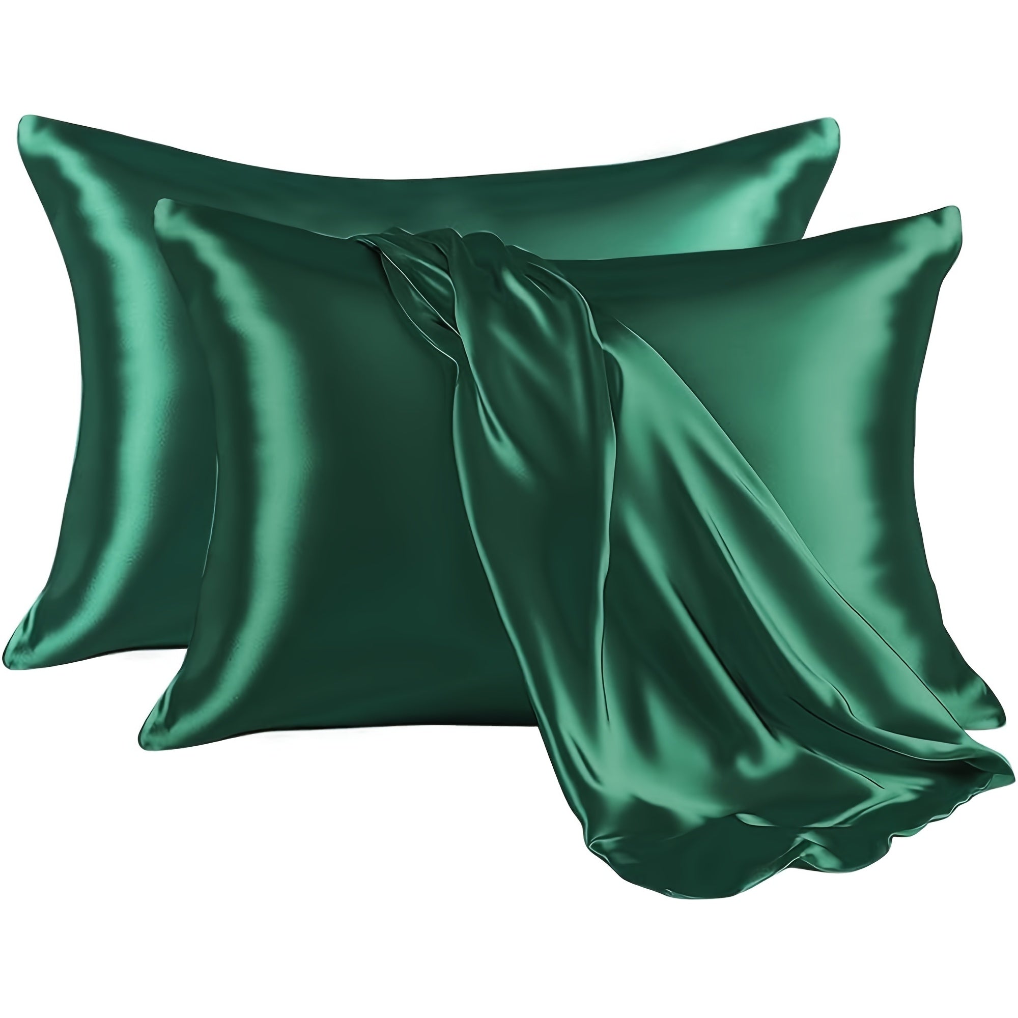 Set of 2 Satin Pillowcases for Luxurious Bedding in Soft Colors