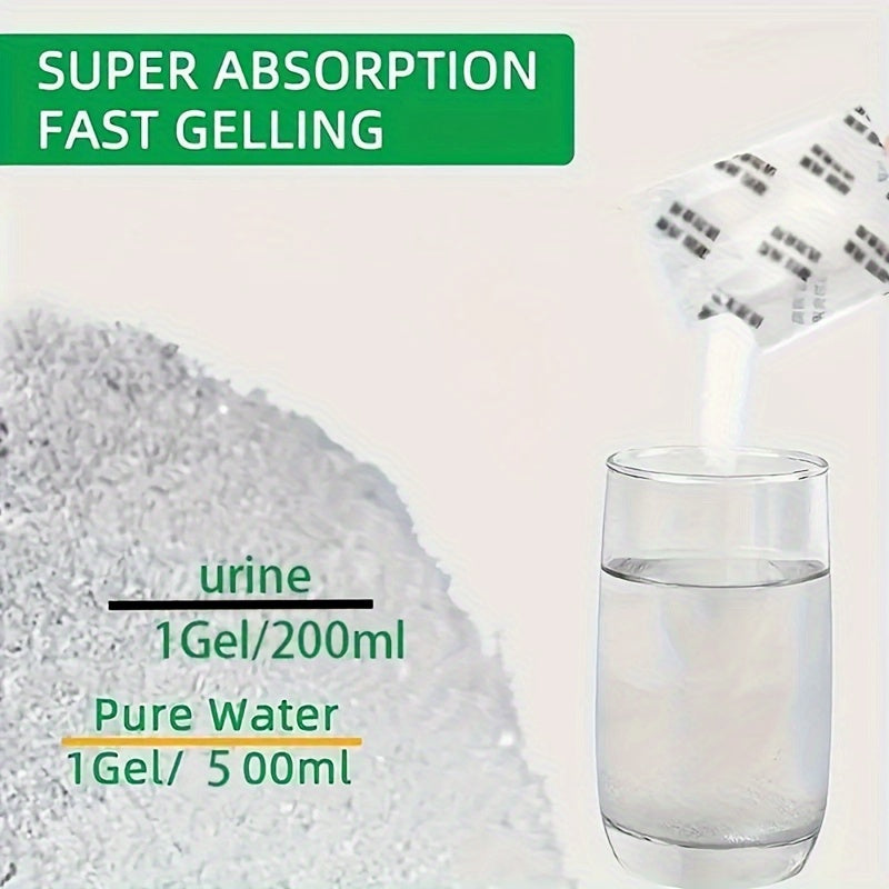 50-Pack Portable Toilet Gel Pads Leakproof Odor Control Emergency RV Sanitation