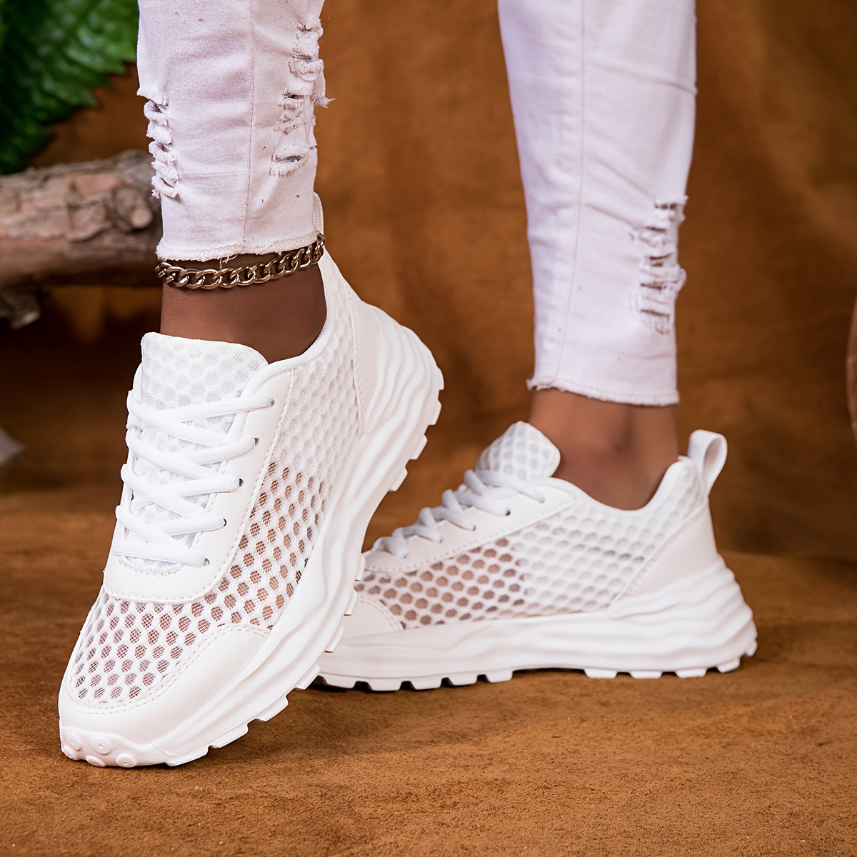 Women's Mesh Sneakers Lightweight Breathable Casual Running Shoes