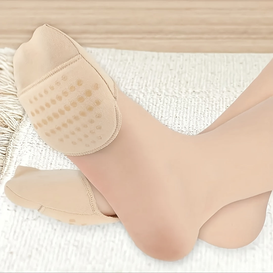 Unisex Foam Sock Style Forefoot Pads Anti-Slip Wear-Resistant Insoles