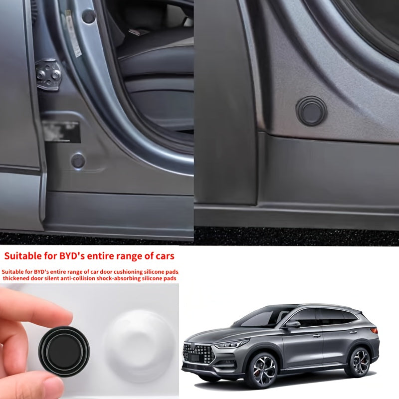 12 dona silikon avtomobil eshigi shokini yutuvchi anti-tortishish yostiqchalari eshiklar va ortiqcha qopqoq uchun