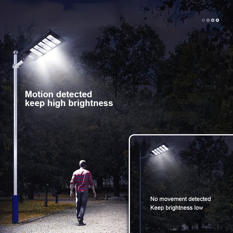 Farola exterior solar con sensor infrarrojo y control remoto