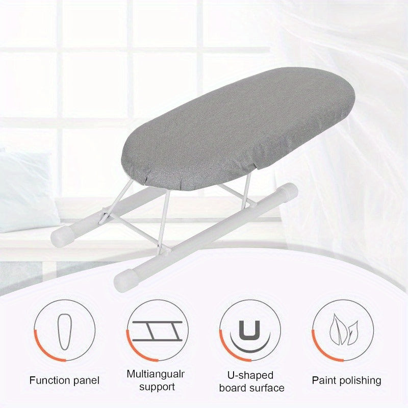 Kichik Mini Qayta Temirlangan Stol, 25.91 sm joyni tejovchi dizayn, tikuvchilik, hunarmandchilik, uy ishlarini bajarish va sayohat uchun - Anti-qizdiruvchi kumush mato bilan jihozlangan, tikuv loyihalari uchun ideal