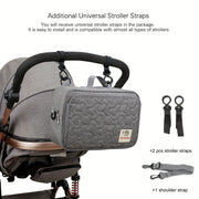 Waterproof Stroller Storage Bag for Diapers Snacks and Essentials