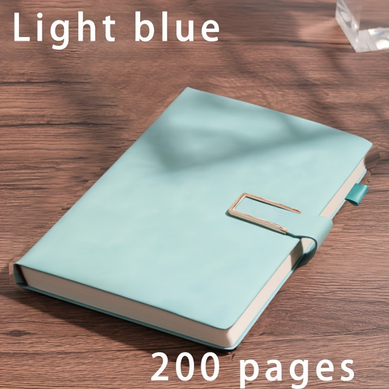 A5 Leather Notebook with Bookmark Soft Cover for Business and School