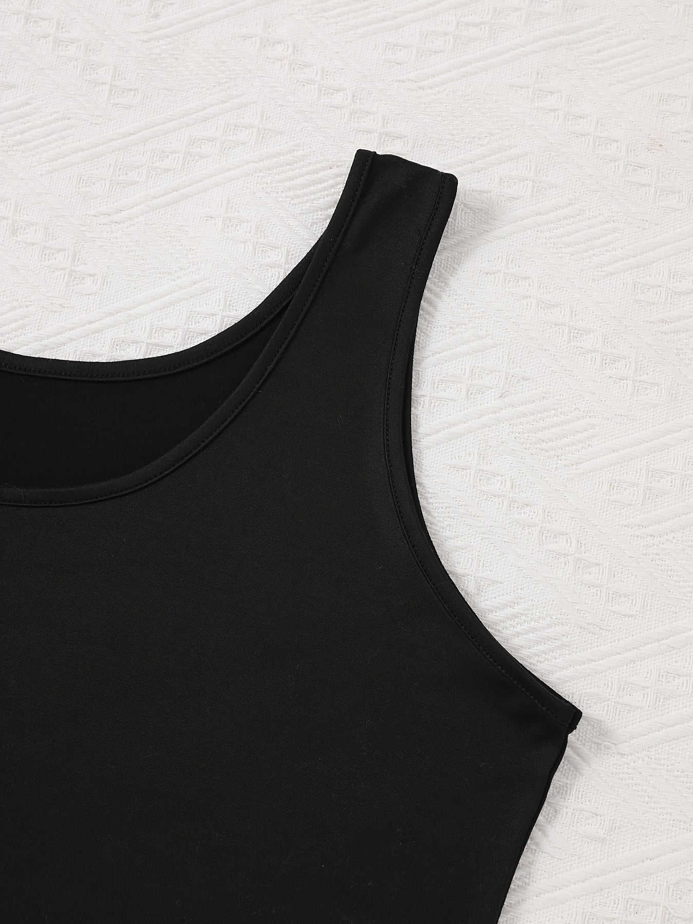 Women's Lounge Tank Tops Pack Plus Size Solid Round Neck Slim Fit Sleepwear