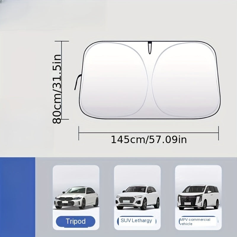 Universal avtomobil quyosh nuri bilan himoyalash va issiqlik izolyatsiyasi bilan shifon