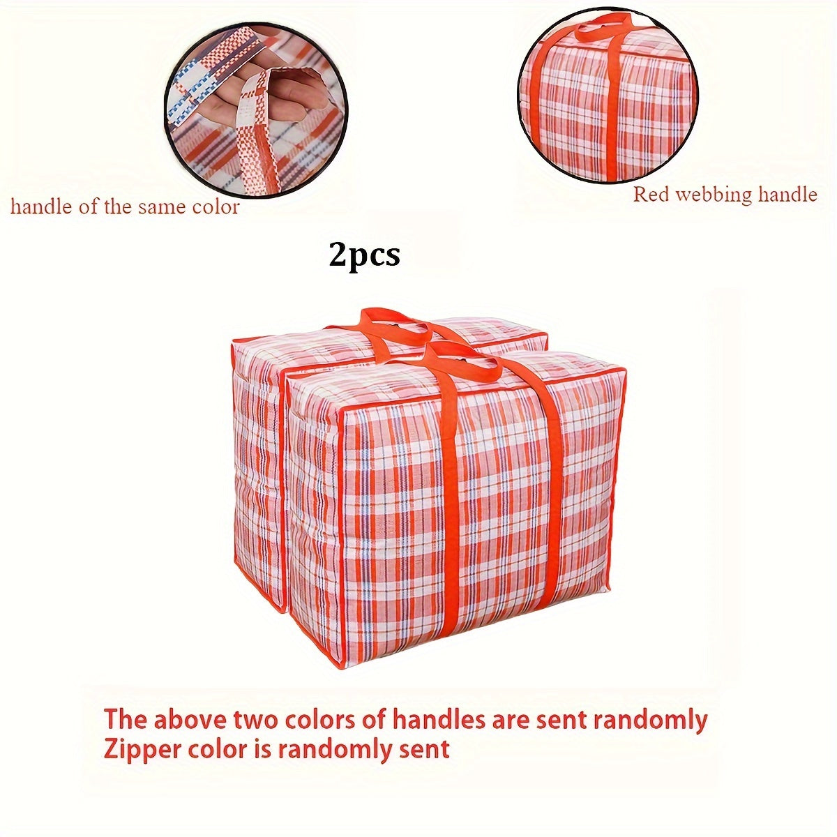 Foldable Storage Bags with Handles Sets of 1-4 for Clothes and Quilts Organizing