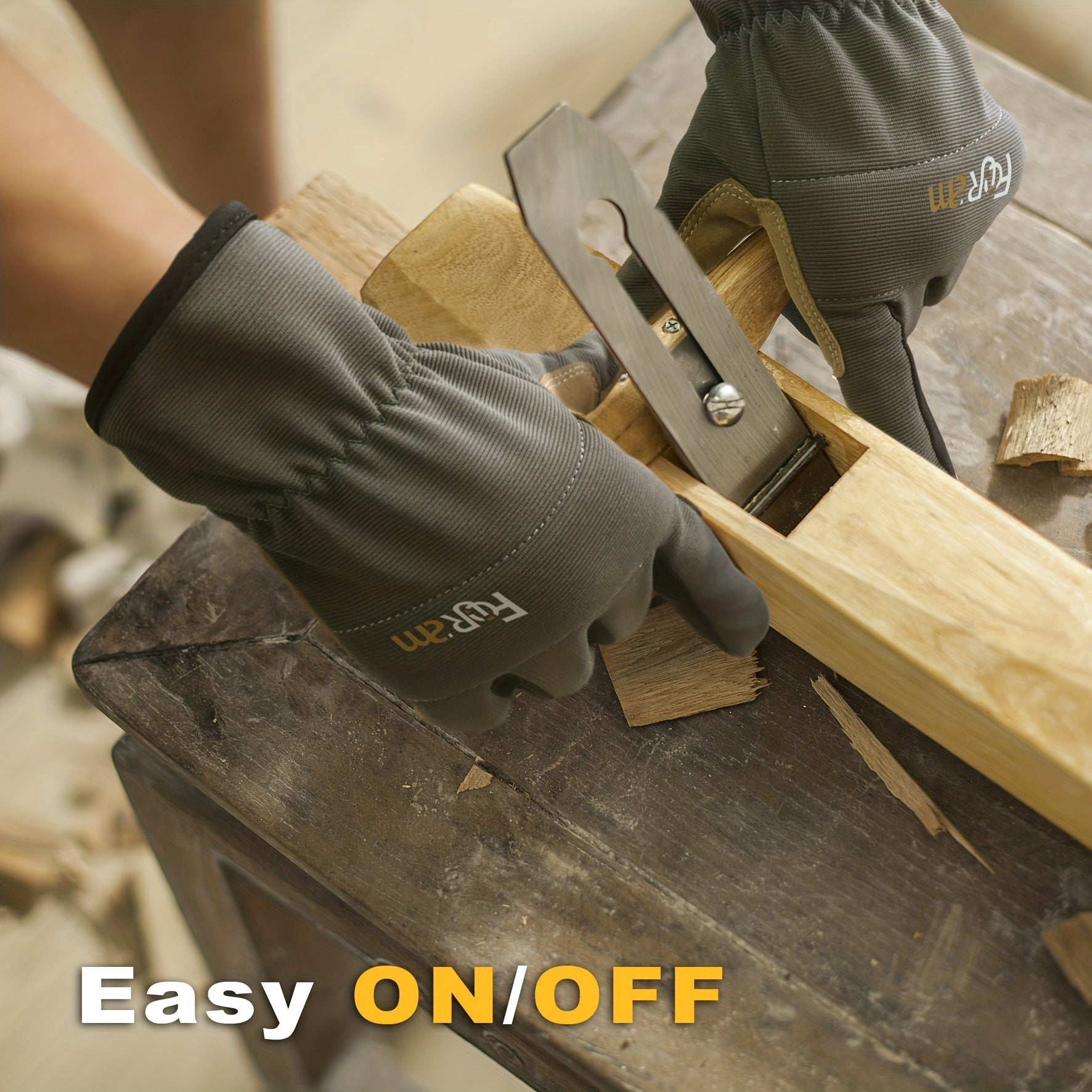 High-Performance Work Gloves Men Women Breathable Touchscreen Grip Construction Gardening Black Brown Olive Green