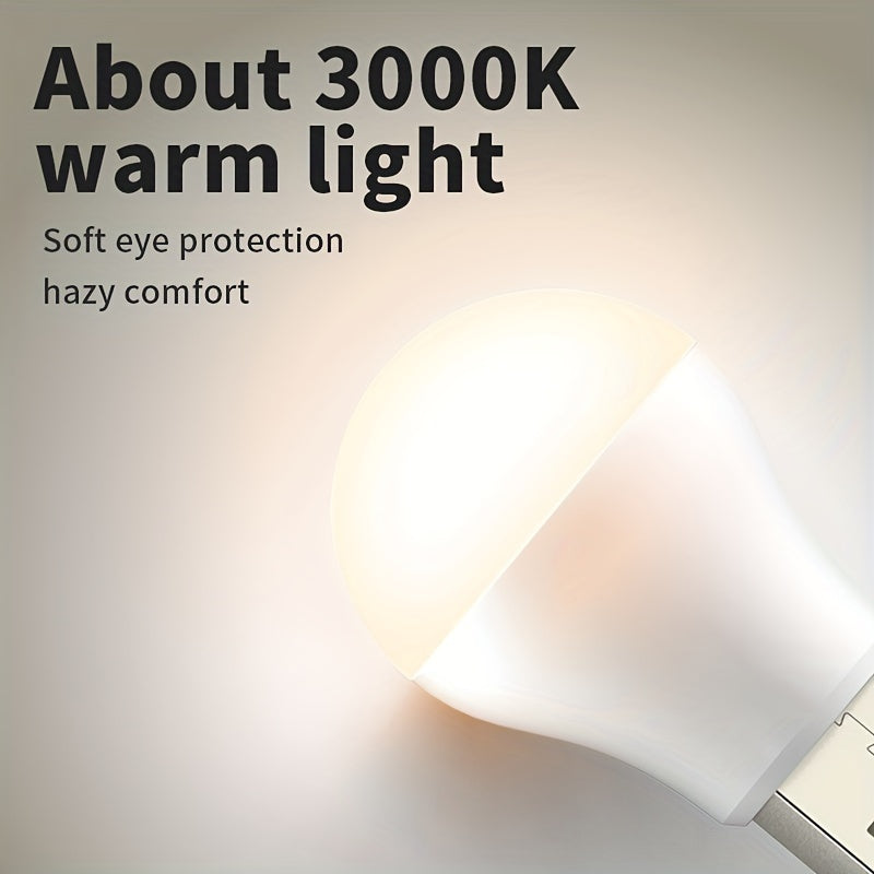 Yotoqxona yoki zinapoyalar uchun kichik USB tungi chiroq, past voltaj bilan energiyani tejaydi.