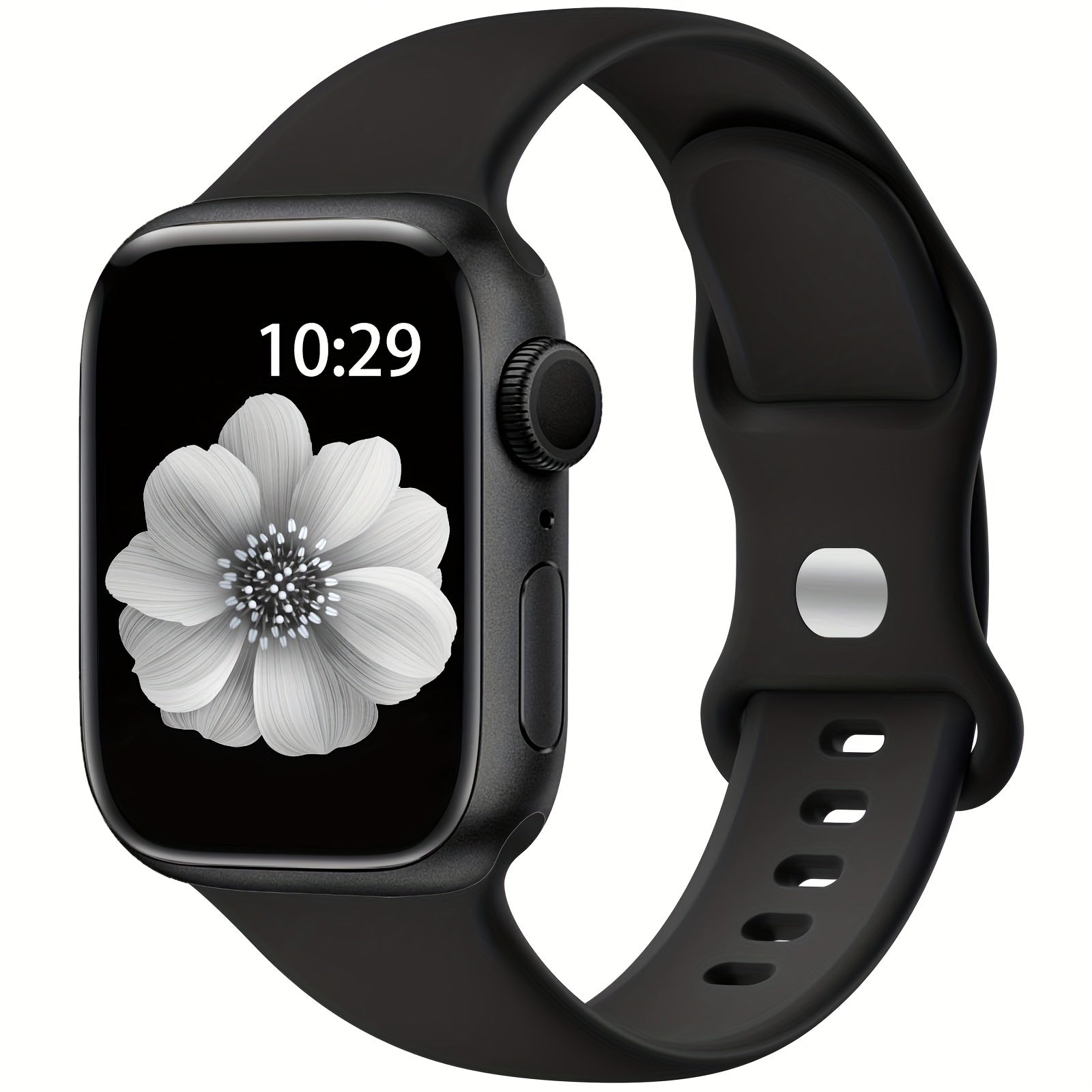 Силиконовые спортивные смарт-часы, набор из 4 штук с бабочковым замком, водоотталкивающие, совместимые с Apple Watch Series 1-9, SE и Ultra, унисекс, без батареи