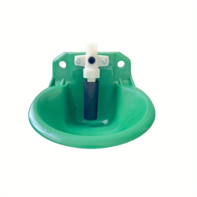 Comedero de agua de plástico verde para ovejas con sensor táctil, bebedero para ganado sin electricidad