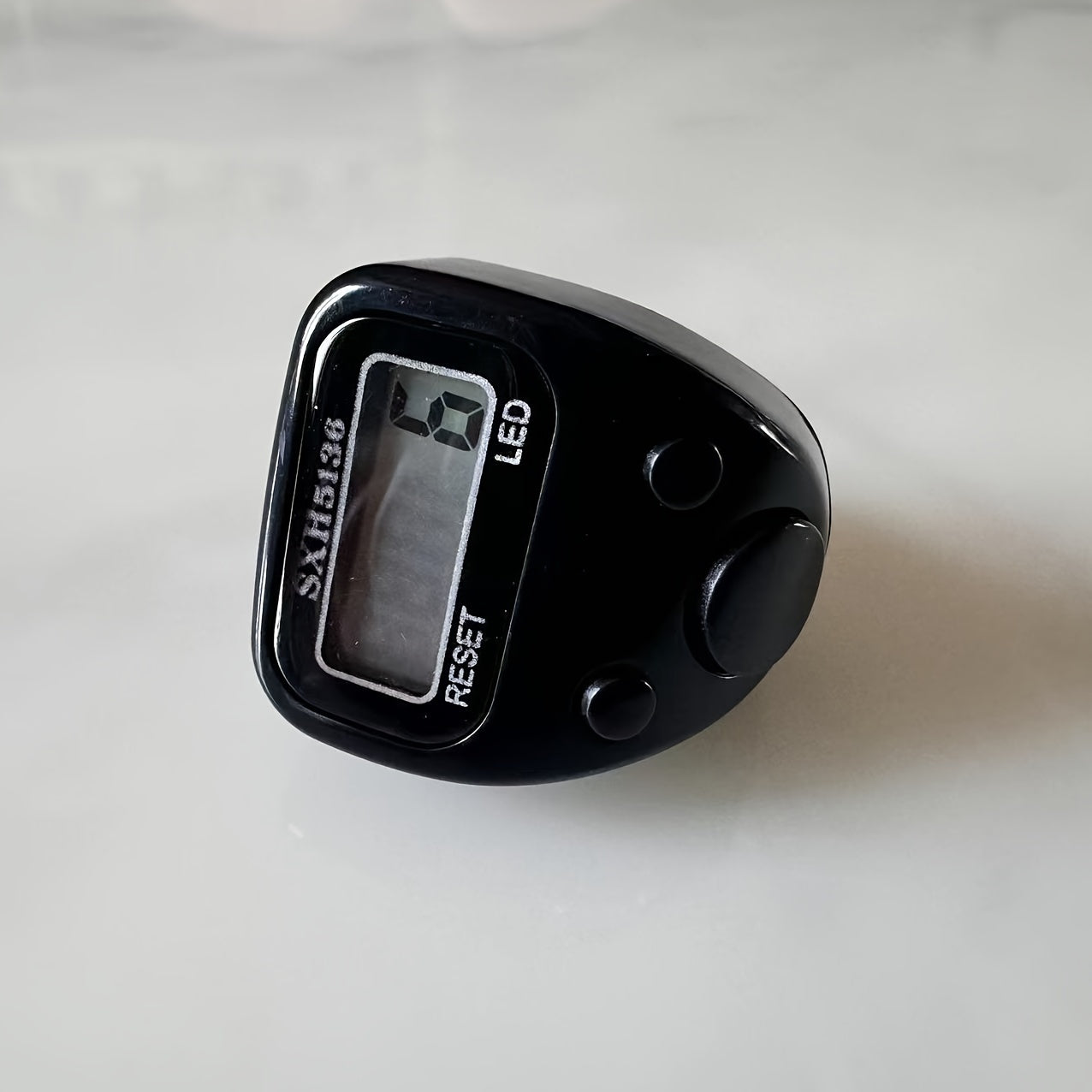 LED Electronic Counter with Tasbih Prayer Beads Digital Counter for Knitting and Counting Blue LCD Display