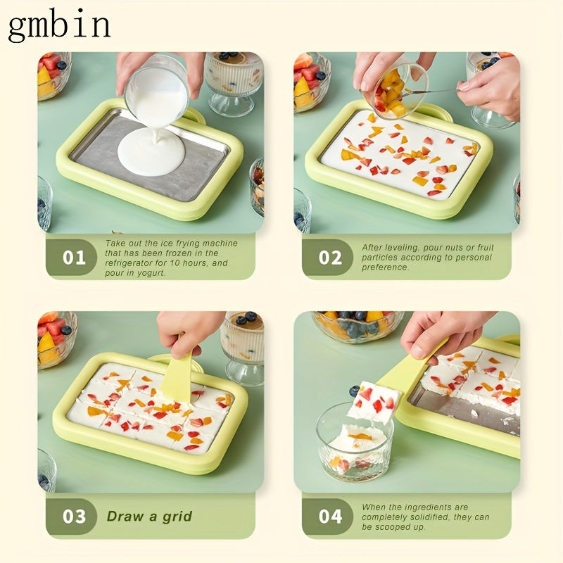 Stainless Steel Ice Cream Maker No Electricity DIY Home Use