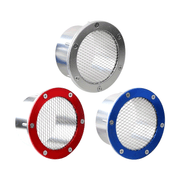 Universal avtomobil poyga havo kanali quvuri grill bumper vent alüminium qoplama 76MM