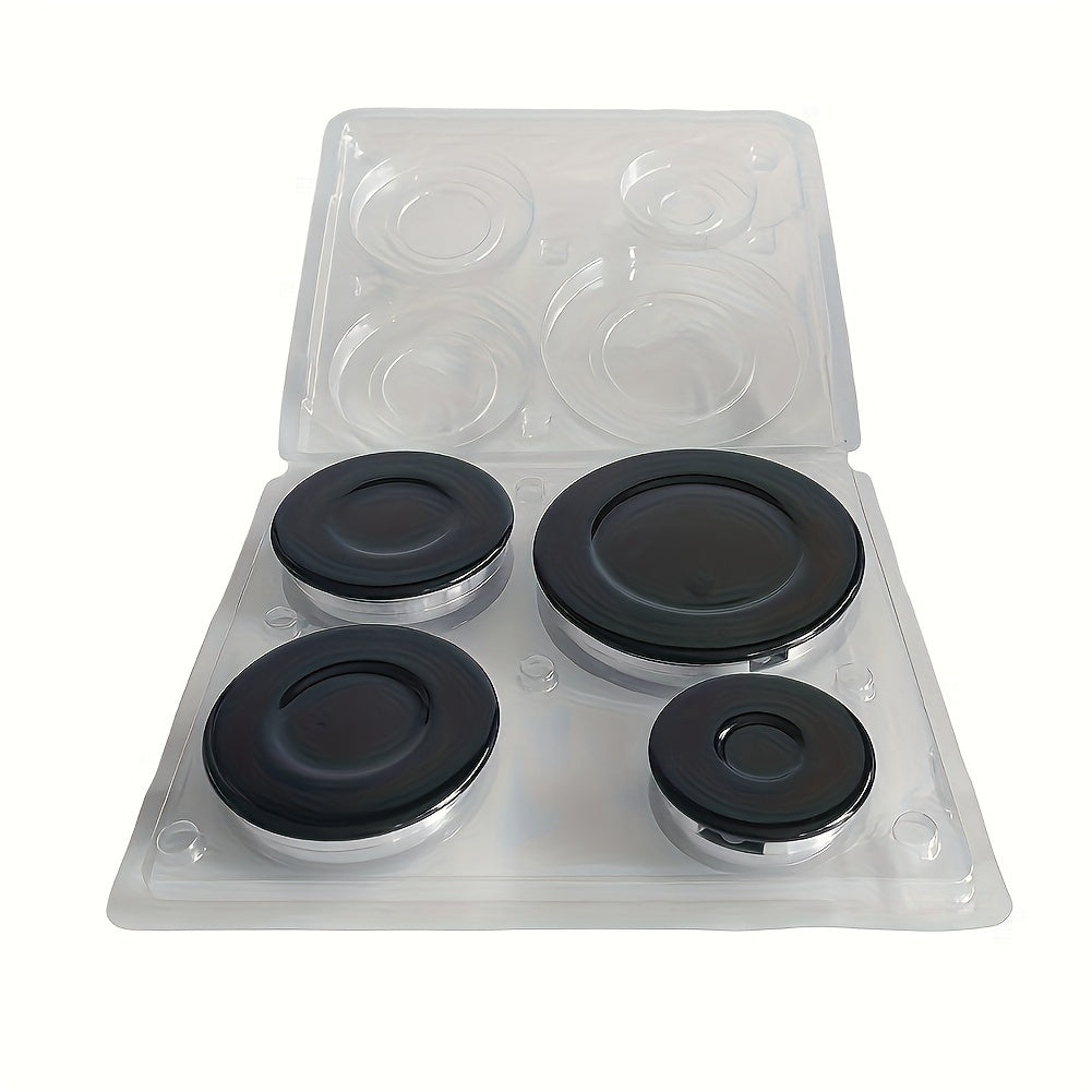 4 ta Universal Gaz Pechka Qopqog'i to'plami, Mustahkam Qozon Gaz Qopqog'i, Ovqatlanish va Pishirish Tajribasini Yuksaltirish uchun Zarur Oshxona Aksessuarlar