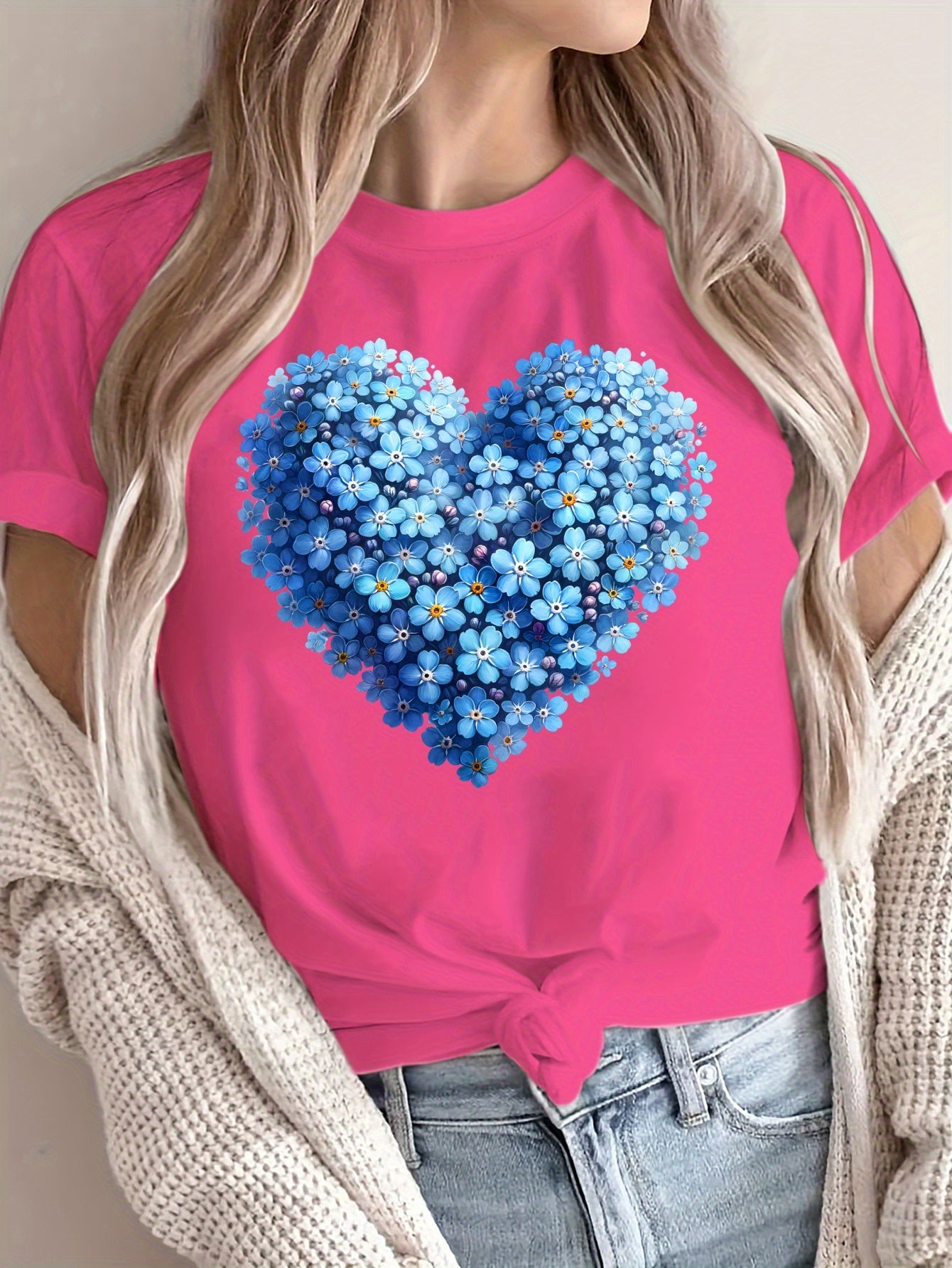 Women's Loose Large Size T-Shirt Soft Breathable Casual Summer Short Sleeve