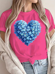 Women's Loose Large Size T-Shirt Soft Breathable Casual Summer Short Sleeve