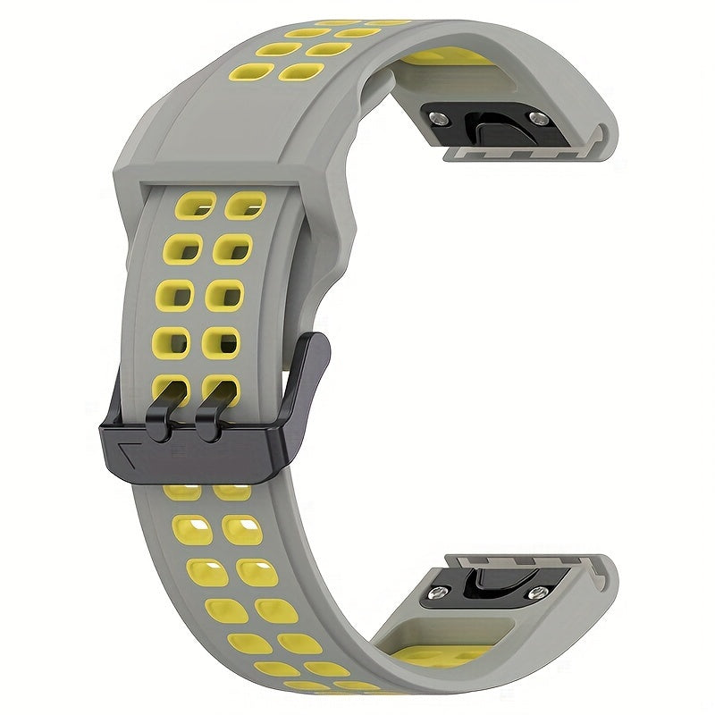 Garmin Fenix 7 Solar, Forerunner 955, Instinct 2 va boshqalar uchun maksimal qulaylik va chidamlilik uchun mo'ljallangan yuqori samarali sport kamarlarimiz bilan yangilang. Fenix 6, 5, Forerunner 945, Fenix3 HR, Descent MK 1 va boshqalar bilan mos keladi.