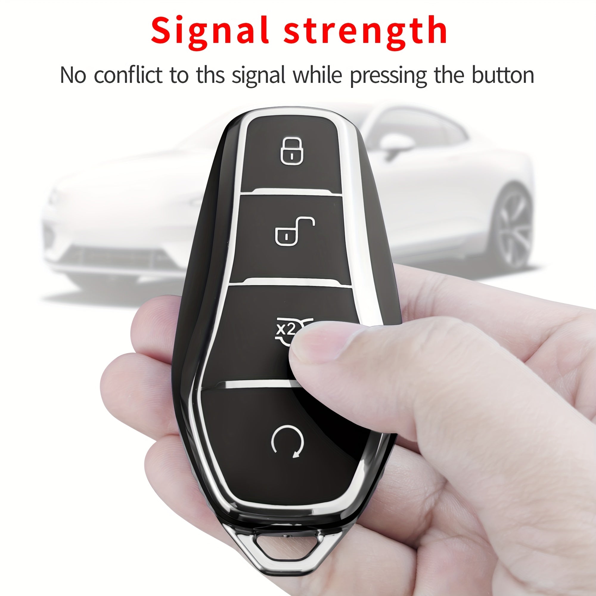 Universal TPU Key Fob Cover for Smart Remote Compatible with Multiple Car Models