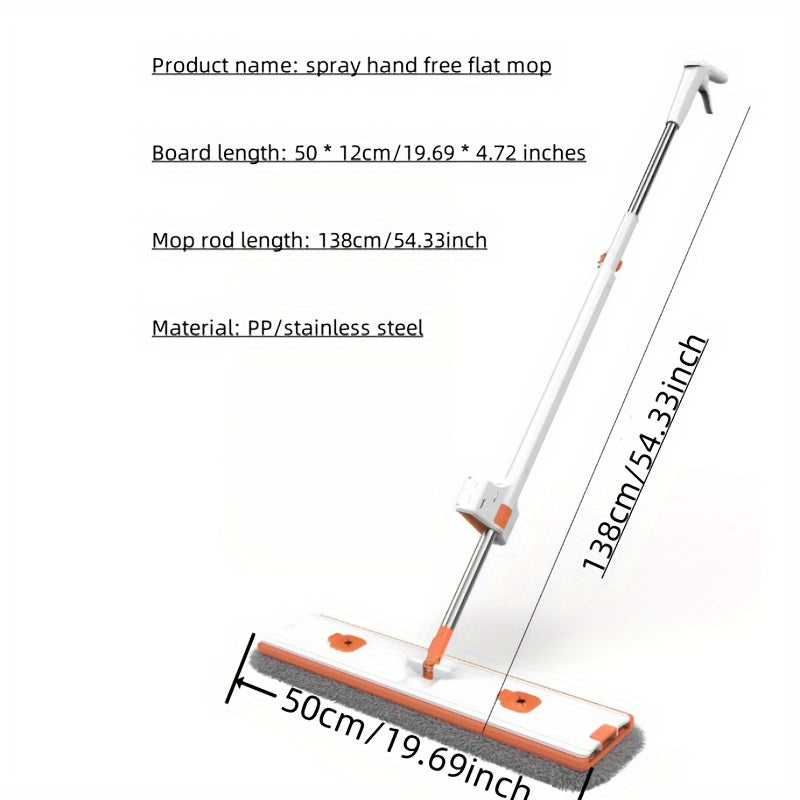Dual-Use Spray Mop for Floor Cleaning with Wall Cleaner Attachment, Easy to Use