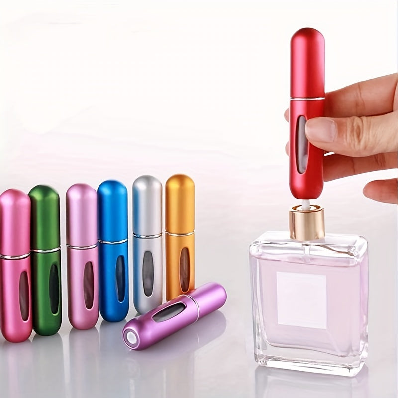 Portable Refillable Perfume Spray Bottle 5ml for Travel, Compact Set