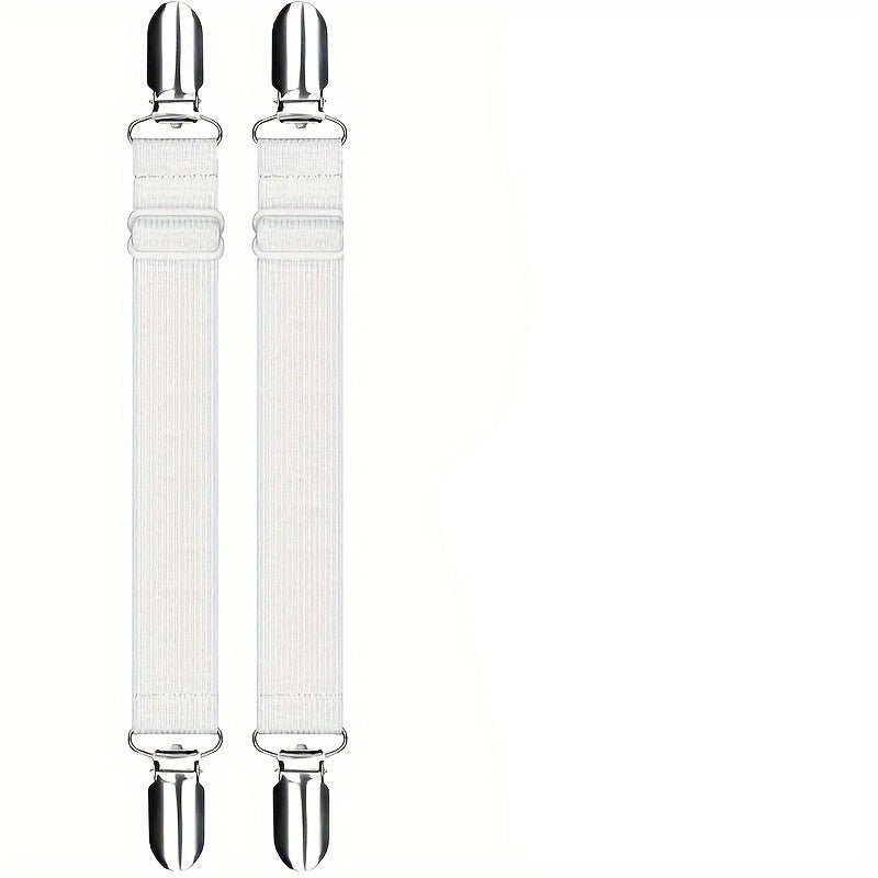 Set of 2 Non-slip Bed Sheet Clips Adjustable Fixers for Bed Sheets