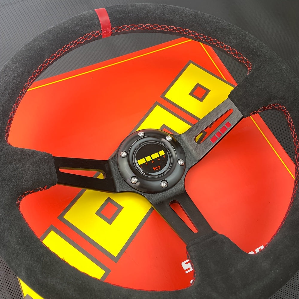 Racing Steering Wheel 14 Inch Non-Slip Grip for Drifting and Gaming